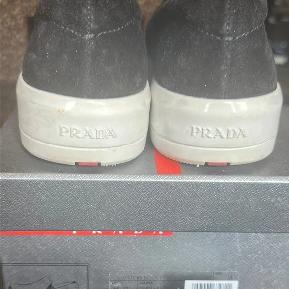 Prada Black Suede Loafers - Picture 3 of 3